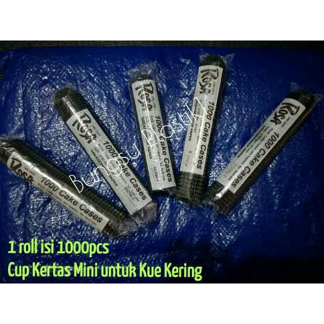 Isi 1000pcs CUP CAKE KERTAS MINI HITAM untuk KUE KERING NASTAR COKLAT CASES