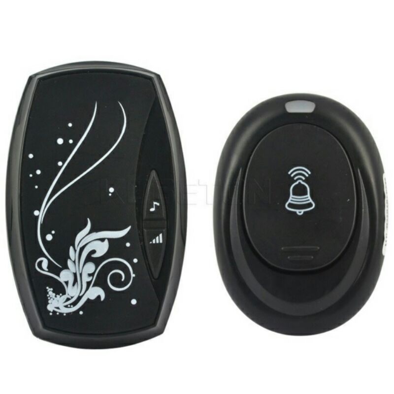 TaffWare Forecum Alarm Pintu Wireless Waterproof With EU Plug FK-D009 - Black