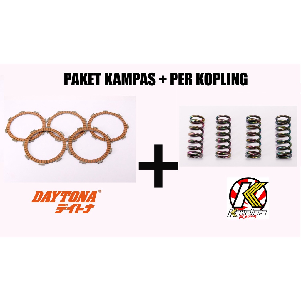 Paket Kampas Kopling+Per Kopling NEW CB150R CBR150R Daytona Kawahara