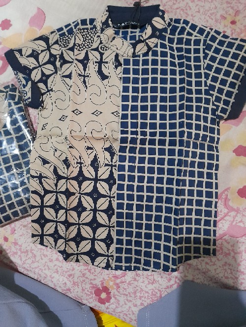 Kemeja Koko Batik Anak Lawasan Kombinasi Motif By Nattaline