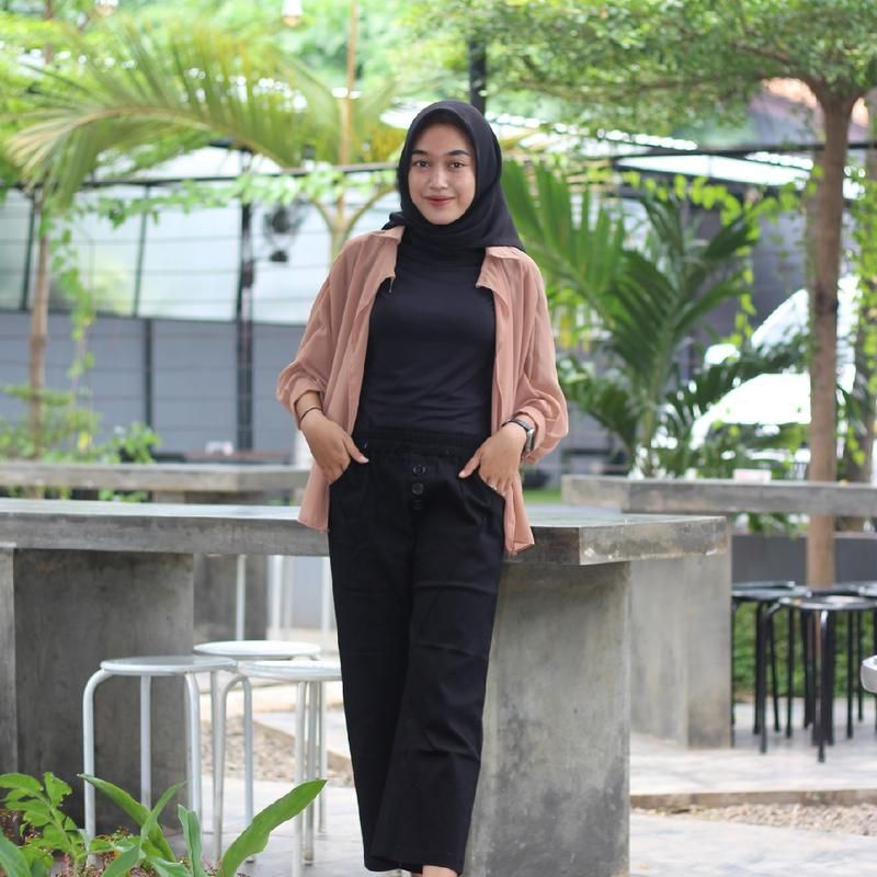 TERMURAH CELANA PANJANG WANITA ERDE PANTS KOREA CEWEK BAGGY BAHAN KATUN TWIIL STRETCH