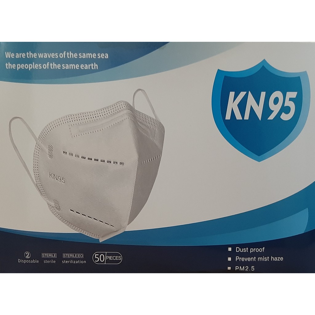 Masker KN95 95% Filtering Virus 50Pcs/Box 100% Original   *ReadyStock*