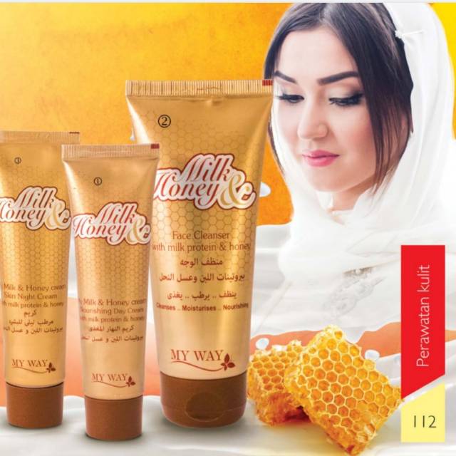My Way Milk&Honey Day Cream, Face Wash, Night Cream, Dan Nourishing Hand And Elbow Cream