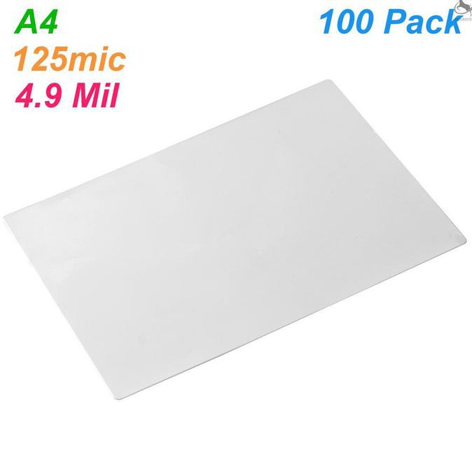 

Set Lembar Film Laminating Ukuran A4 4.9Mil 100Pcs Untuk Kertas Foto Cahilpati