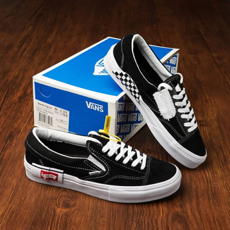 Vans Slip on Cut and Paste black white