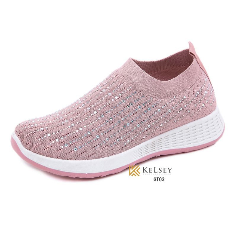 Kelsey Sepatu Slip On Flyknit  Wanita GT03