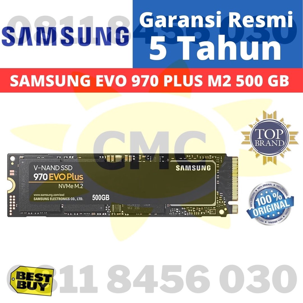 Samsung SSD 970 EVO Plus M.2 Pcie Nvme 500GB Samsung 970 M2 500 GB Resmi HOT SALE ITEM