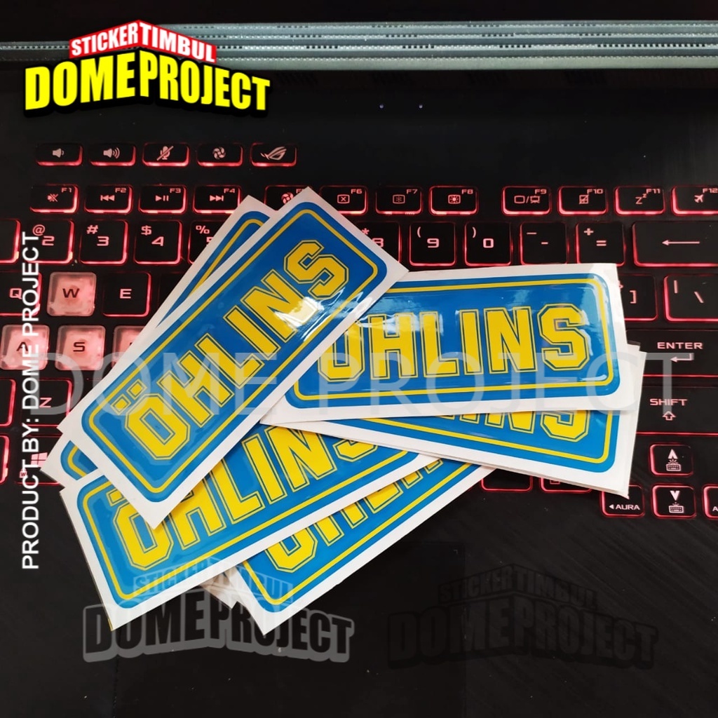 OHLINS STIKER CUTTING SATUAN STIKER BODY MOTOR AKSESORIS SEPEDA MOTOR