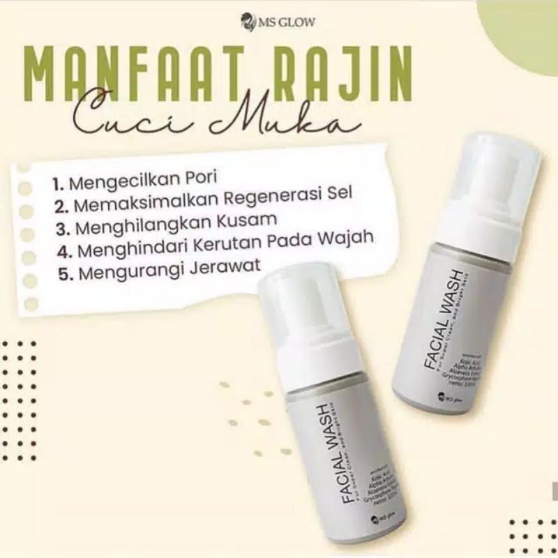 [OROGINA] FACIAL WASH MS GLOW BPOM /RESSELLER RESMI