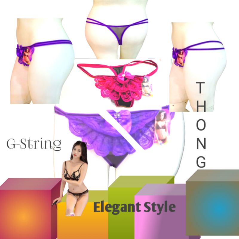 G-STRING THONG CD SEXY elegant full renda