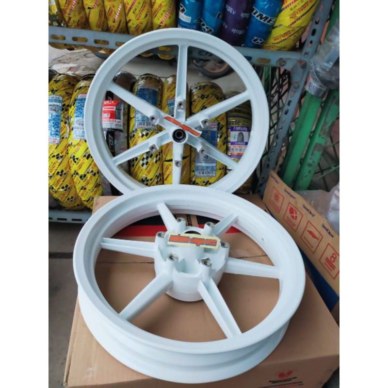 Velg Rossi Racing Ring 17 Uk250/300 Palang 6 Buat NINJA 150 R/NINJA RR HARGA SEPASANG