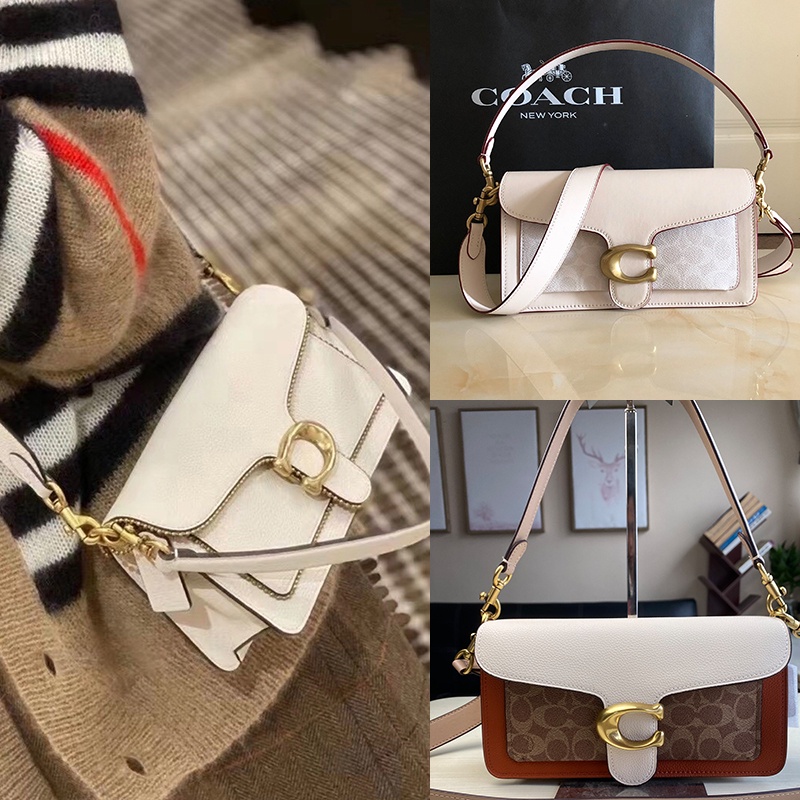 COACH 91215 Baru otentik fashion tas bahu wanita/tas persegi kecil/tas ketiak/tas tangan