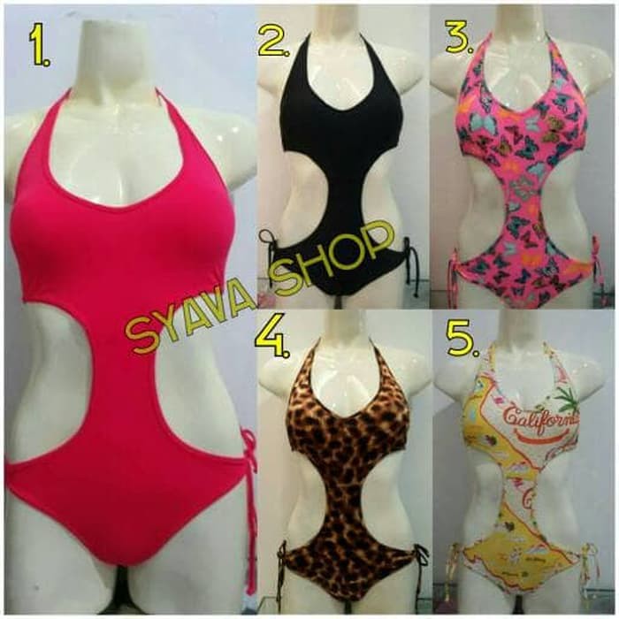 Bikini Set - Bikini - Beachwear Wanita Baju Renang Wanita Bikini Tali Ikat Monokini Tankini Seksi