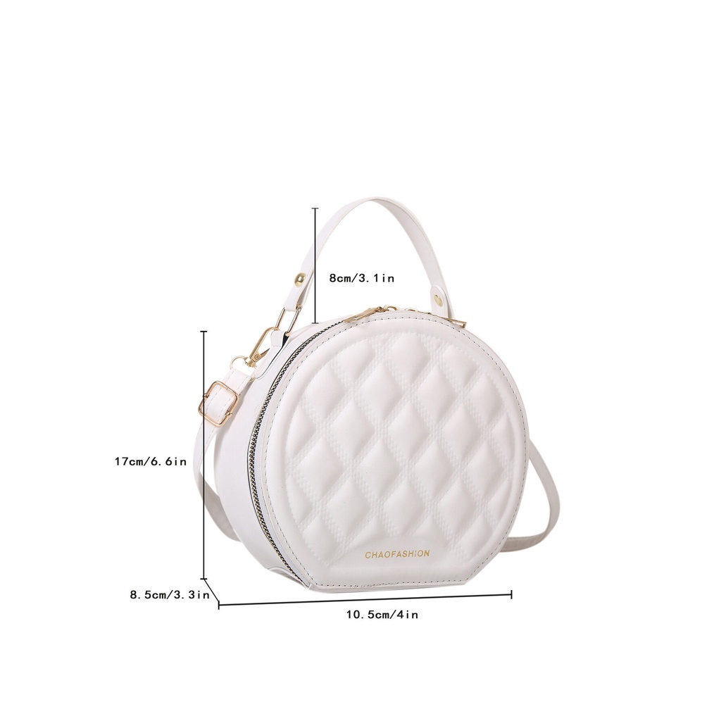 8150 Tas selempang bulat wanita import bahan berkualitas