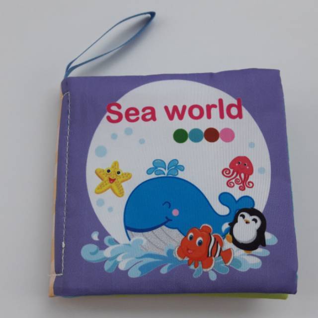 soft book bayi buku kain buku cerita judul sea world