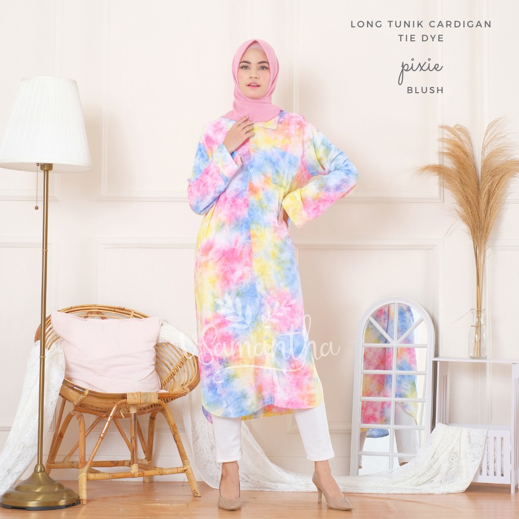 vSamantha - Tunik  Cardigan Tie Dye PREMIUM