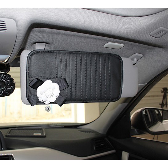 Tempat CD gantung Sunvisor Mobil DAD Bunga Passion Flower