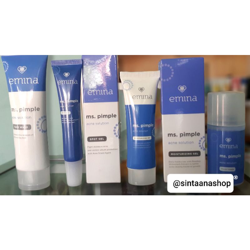 Emina Ms Pimple Acne Solution / Emina Ms pimple Series Paket 4 item