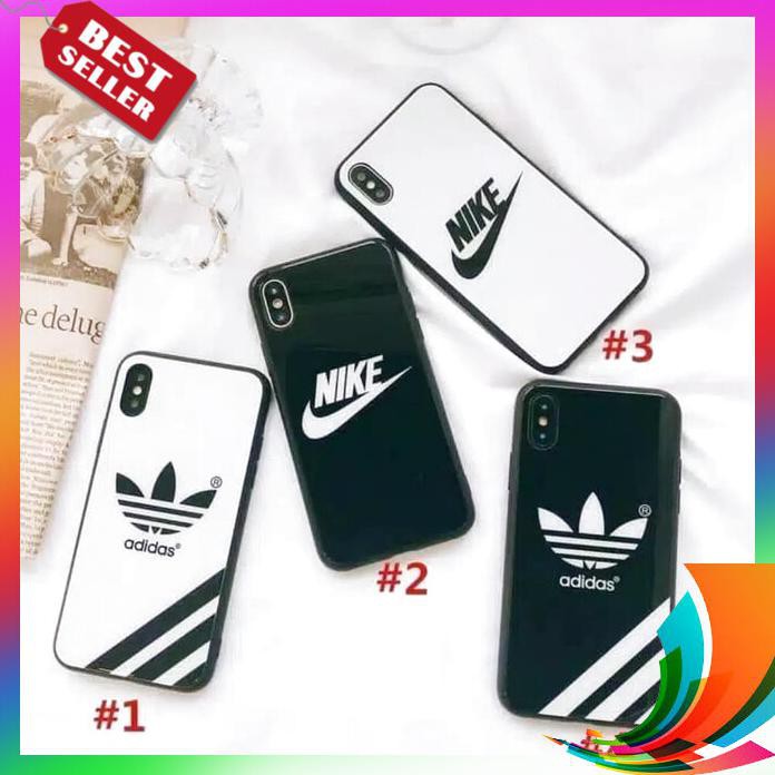 【TERBARU】 PREMIUM Case Hp Glass MOTIF NIKE ADIDAS OPPO A5S