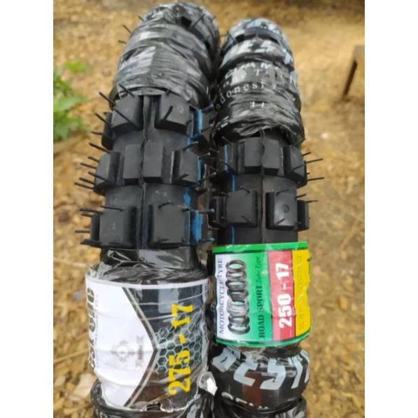 promo ban luar tipe motor cross, tipe motor trail model/tipe  ban tahu ring 17