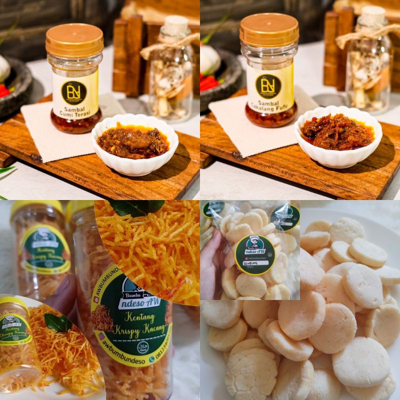 

MIX PARCEL ISI 1SAMBAL CUMI,1CAKALANG,1KENTANG,1KEMPLANG