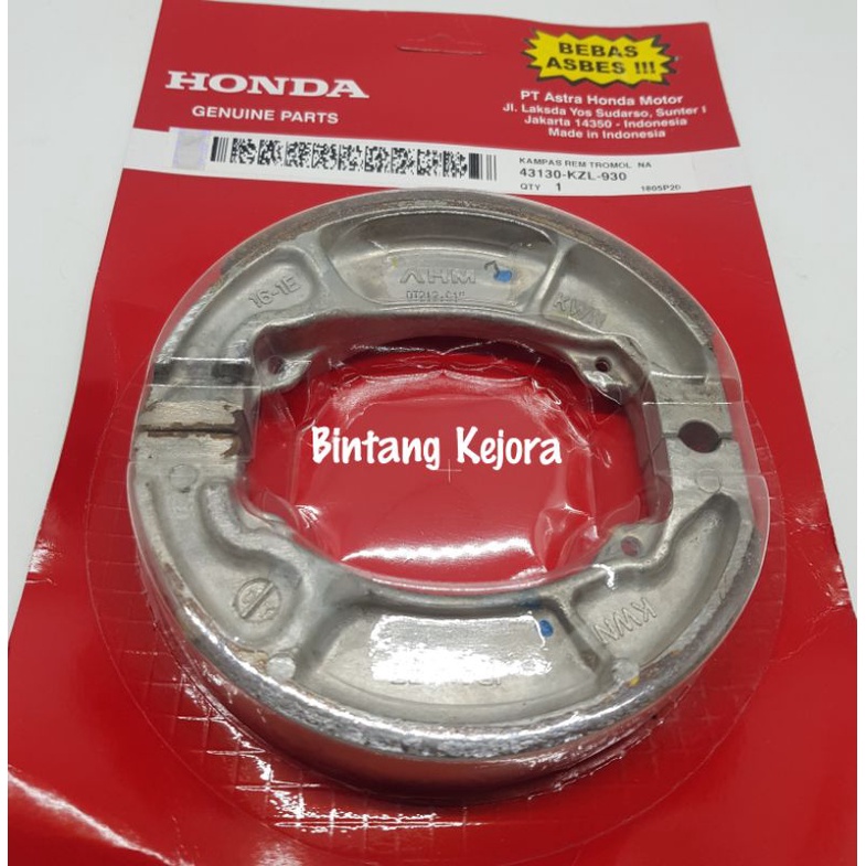 KAMPAS REM BELAKANG HONDA VARIO 125 BEAT VARIO 150 SPACY 4310-KZL-930