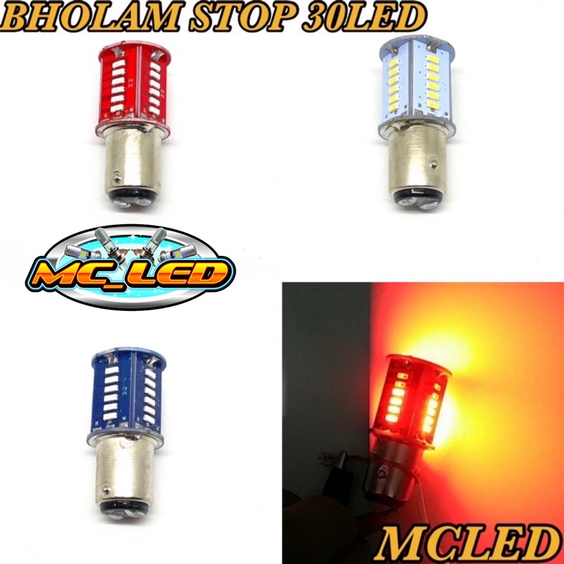 Lampu stop 30 led strobo kedip DC 12 v running universal Stoplamp belakang led universal