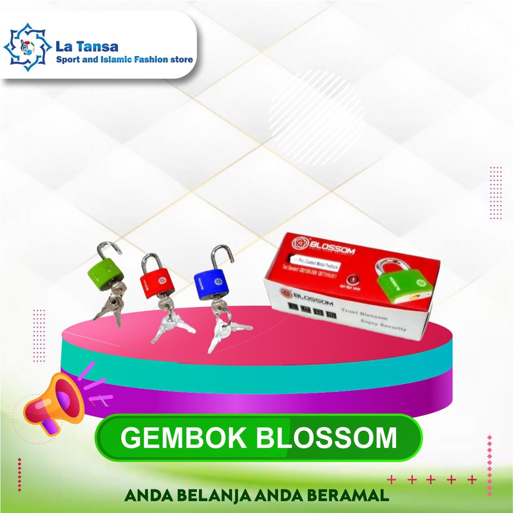 JUAL GEMBOK BLOSSOM 32 MM BX01