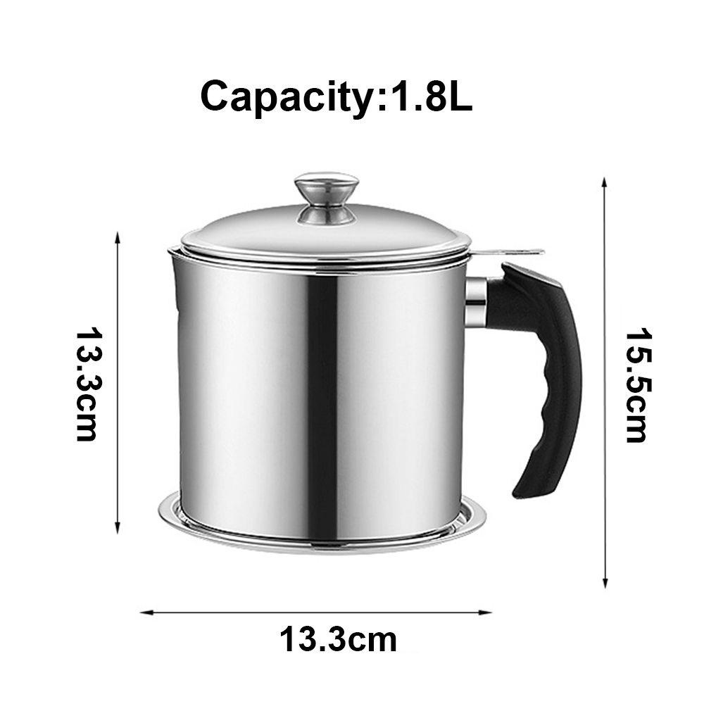 Solighter Oil Filter Pot Storage Tank Lard Tank Kapasitas Besar Masak Sup