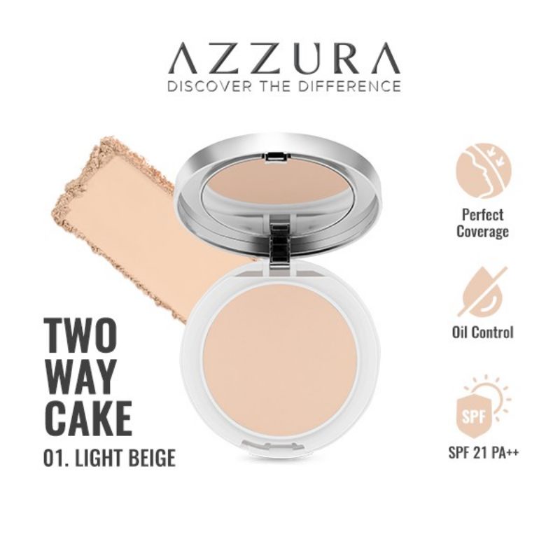 AZZURA TWO WAY CAKE BEDAK FOUNDATION SPF 21 PA++