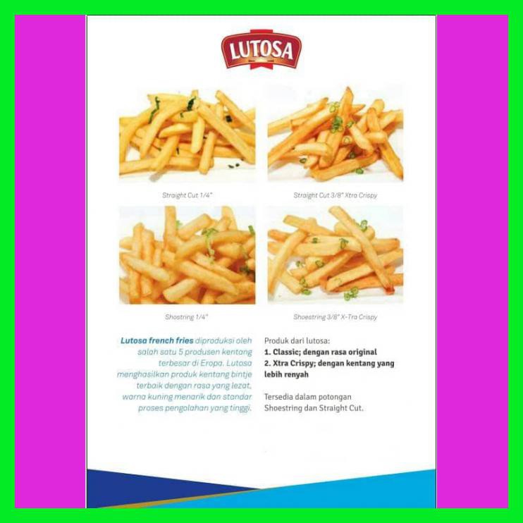 

KENTANG BEKU FRENCH FRIES IMPOR BELGIA 1 KG SHOESTRING 1/4 (GOJEK)