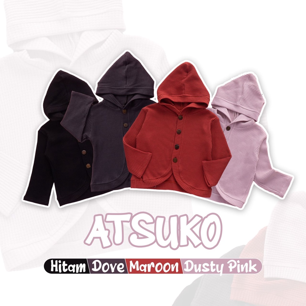 Nauree - Hoodie Set Atsuko Anak Perempuan 1 2 3 4 5 6 Tahun Setelan Anak Bahan Cotton Combad 30s Tebal Adem Nyaman Dipakai Menyerap Keringat Dingin Tidak Panas Lembut Halus Premium Celana Karet Jahitan Rapi Model Lucu Untuk Jalan Jalan