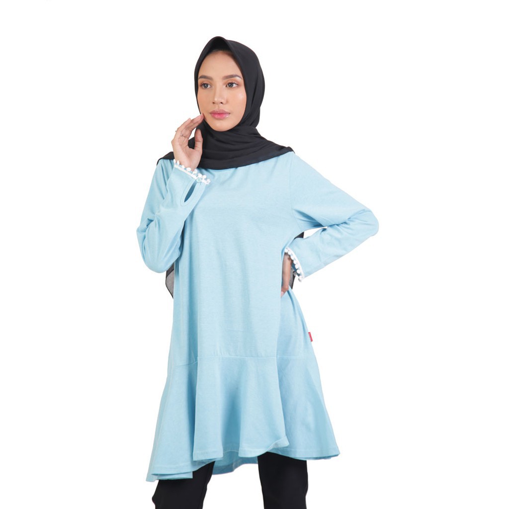 Elzatta Tunik Kaos Atasan Casual Baju Santai  - M Tunic Greca