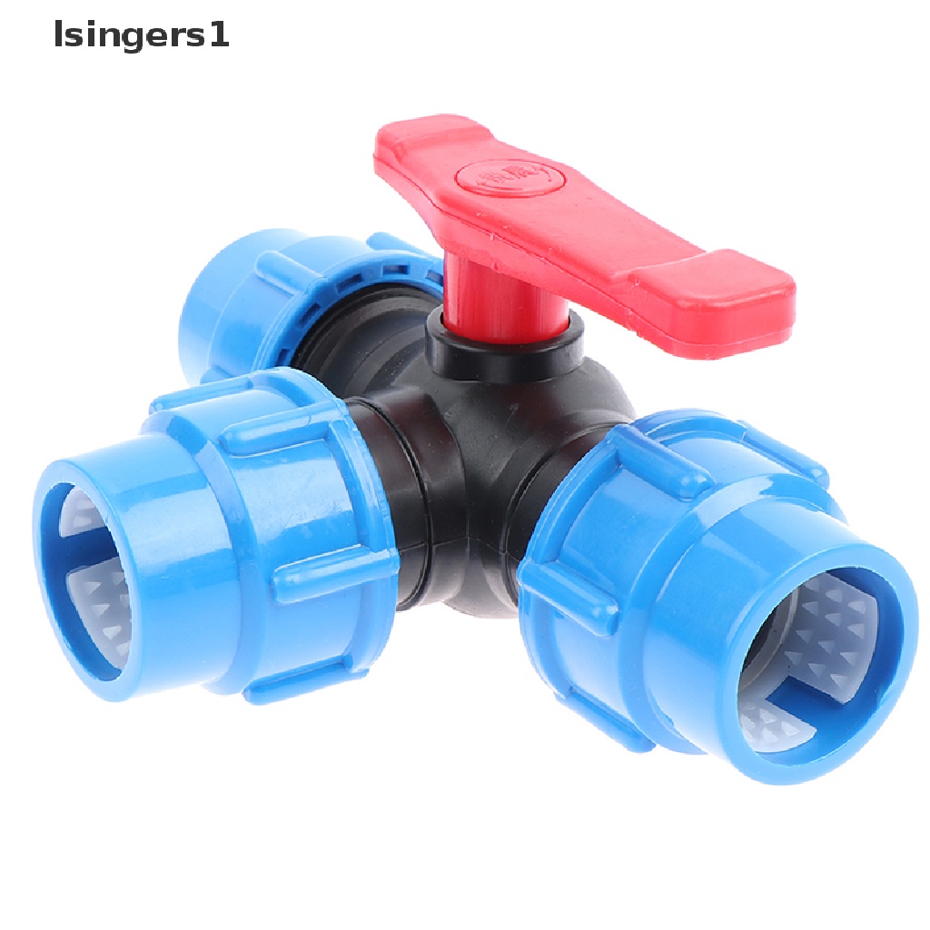 [lsingers1] PE Three-way Fast Connection Pipe Valve Plastic Valve T-type Valve Boutique