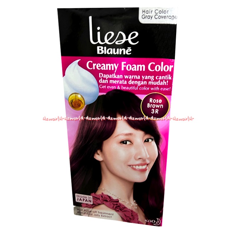 Liese Blaune Creamy Foam Color 2NA Natural Ash Brown 3R Rose Brown 4 Brown Pewarna Cat  warna Coklat Rambut Made In japan Liesse