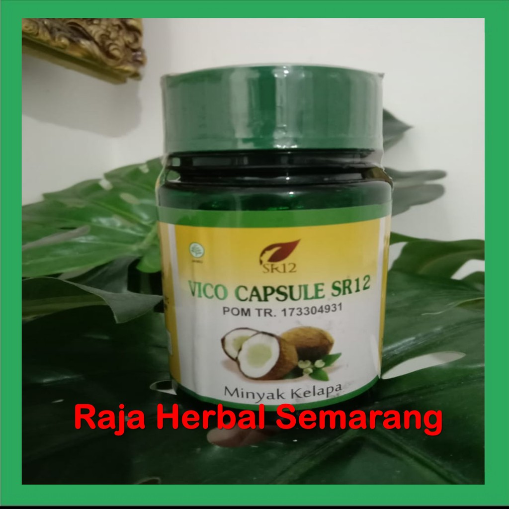 

Minyak Vico Capsule SR12 Isi 100 Kapsul , Virgin Coconut Oil Minyak Kelapa VCO 100%