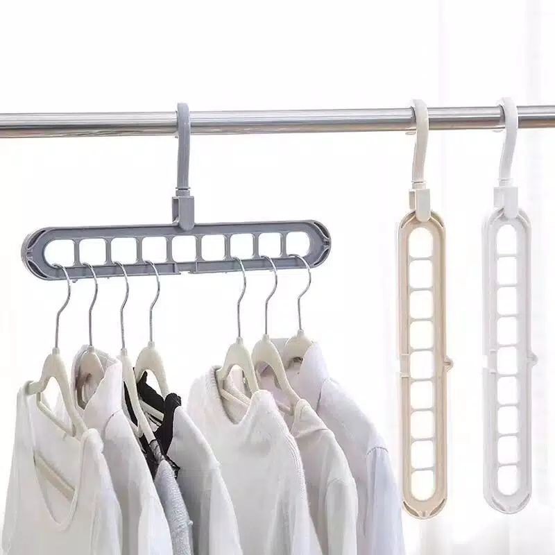 Hanger Baju Gantungan Baju Multifungsi Gantungan 8in1