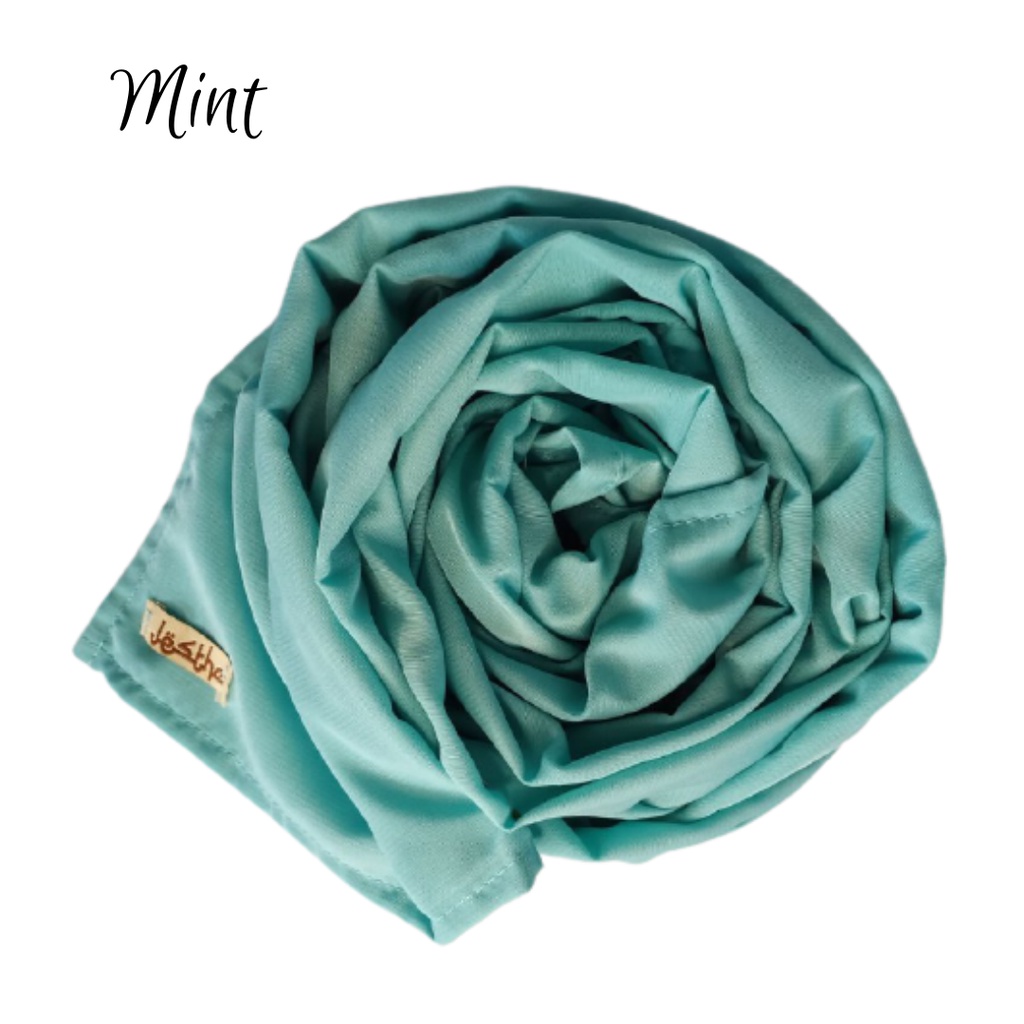 pasmina Wolfis Ukuran Panjang 200x75cm Jilbab Hijab Kerudung Pashmina jumbo premium-MINT