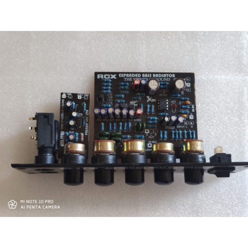 KIT PANEL XBR STEREO TONE CONTROL 4 POTENSIO PLUS PREAMP SUBWOOFER SYSTEM  4POT