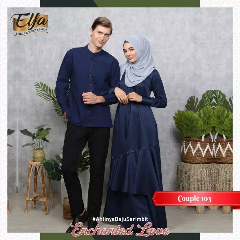SARIMBIT ETHICA COUPLE ELFA 103-NAVY-KAGUMI 186 NAVY-KAHFI 134 NAVY