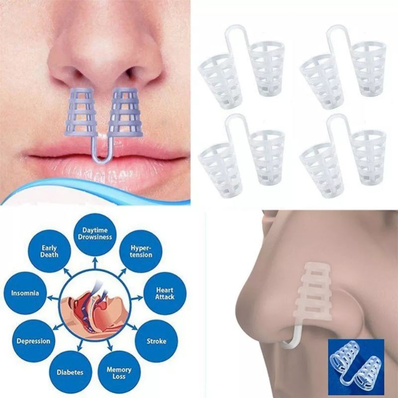 ALAT ANTI NGOROK DENGKUR ANTI SNORE MENDENGKUR STOP SNORING SOLUTION 1 KOTAK ISI 4