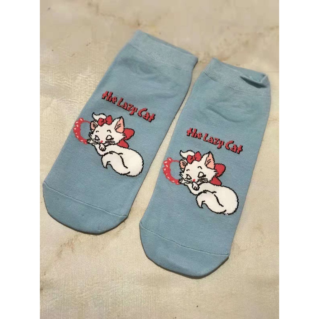 Kaos Kaki Pendek Cewek Wanita Remaja Dewasa Motif Tebal Lucu Karakter