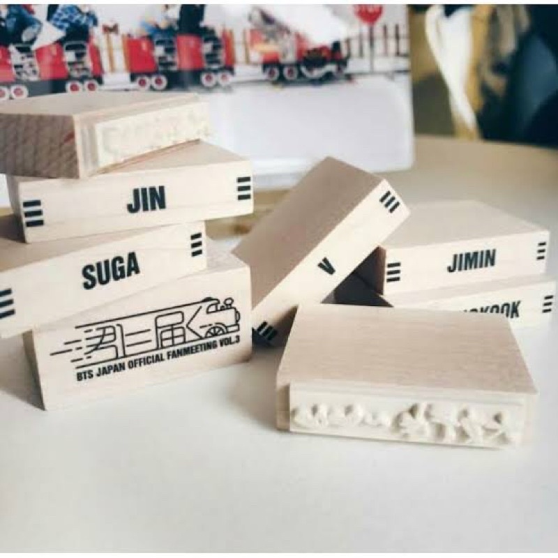 READY STOCK OFFICIAL BTS MERCH FANMEETING JAPAN VOL 3 STAMP SET