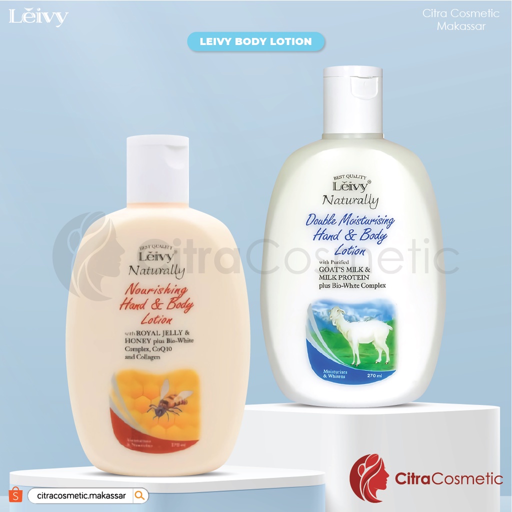 Leivy Hand Body Lotion  Goats Milk &amp; Royal Jelly 270 Ml