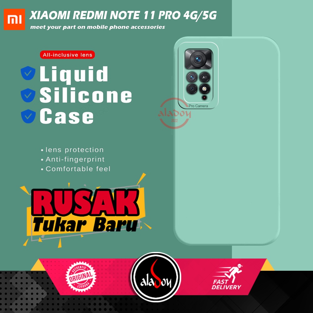 Case Xiaomi Redmi Note 11 Pro 4G , 11 PRO 5G 2022 Soft Case Liquid Silicone Pro Camera Premium Casing