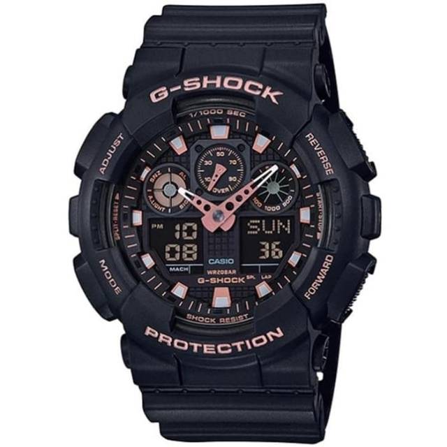 CASIO G-SHOCK GA-100GBX-1A4DR / GSHOCK GA100GBX-1A4 ORIGINAL & GARANSI