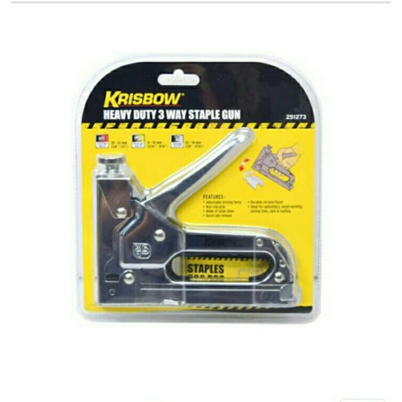 

Krisbow Stapler Tembak/Staples Tembak Heavy Duty 3 in 1