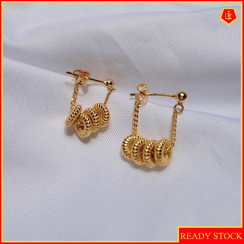 [Ready Stock]Retro Affordable Luxury S925 Silver Earrings Women's New 2021