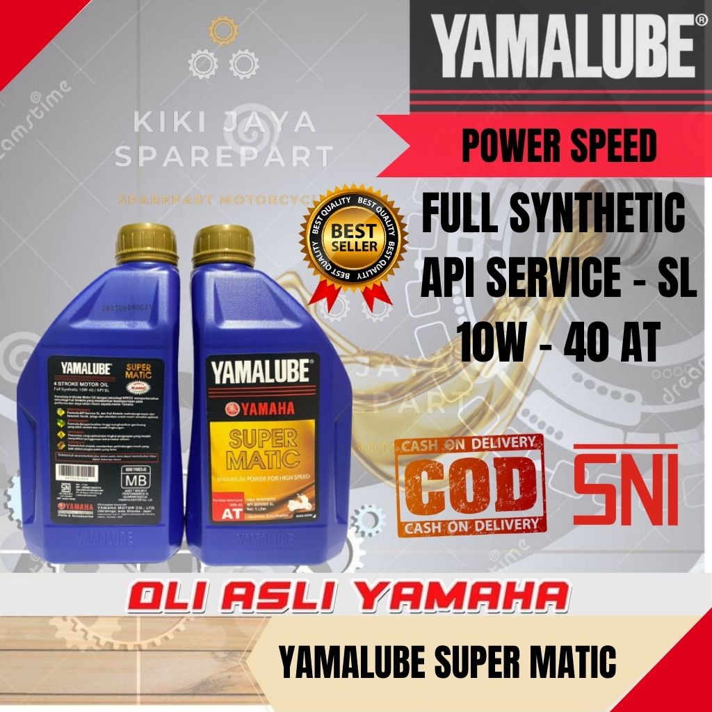 OLI OIL YAMAHA YAMALUBE SUPER MATIC 10W-40 AT (1L) / OLI OIL MESIN YAMAHA SUPER MATIC ORIGINAL 1 LITER 10W - 40 AT