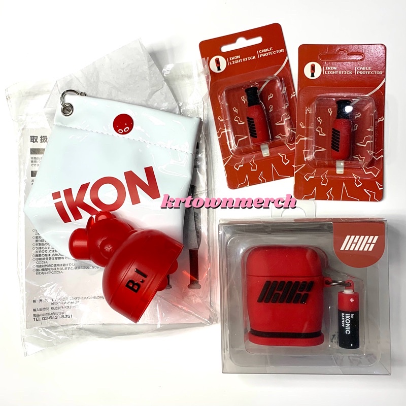 iKON | Hanbin BI Krunk Topper Official Ver 2 Japan Lightstick Konbat / Airpods Silicone Case / Cable
